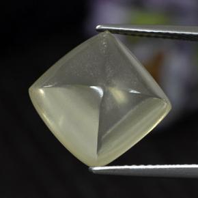 Quarzo naturale giallo da 7,66 ct, taglio a cuscino, trasparente