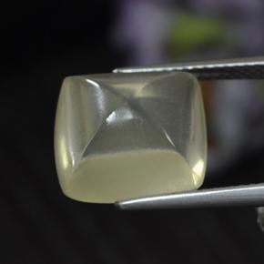 Quarzo naturale giallo da 7,66 ct, taglio a cuscino, trasparente