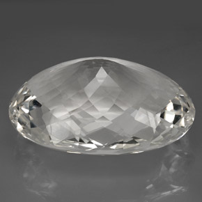 Quarzo naturale bianco da 418,80 ct, taglio ovale, IF