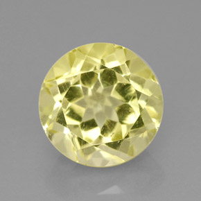 Quarzo naturale giallo da 2,67 ct, taglio rotondo, VVS-VS