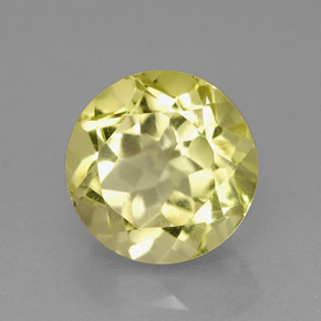 Quarzo naturale giallo da 2,67 ct, taglio rotondo, VVS-VS