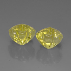 Quarzo naturale giallo da  ct, taglio fiore, trasparente