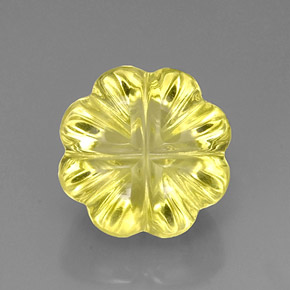 Quarzo naturale giallo da 10,56 ct, forma fantasia, trasparente