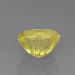 Quarzo naturale giallo da 10,56 ct, forma fantasia, trasparente