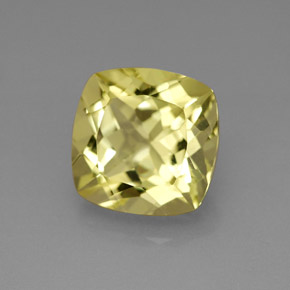 Quarzo naturale giallo da 4,00 ct, taglio a cuscino, VVS-VS
