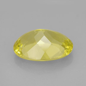 Quarzo Giallo limone naturale da 6.01 ct, Taglio ovale, VVS-VS