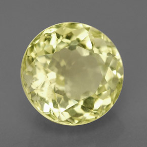 Quarzo naturale giallo da 3,93 ct, taglio rotondo, VS
