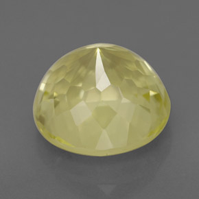 Quarzo naturale giallo da 3,93 ct, taglio rotondo, VS