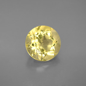 Quarzo naturale giallo da 2,64 ct, taglio rotondo, VS