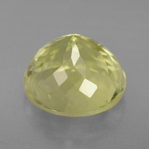 Quarzo naturale giallo da 6,37 ct, taglio rotondo, VS