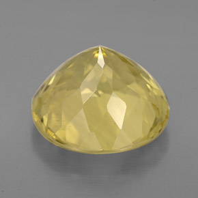 Quarzo naturale giallo da 5,87 ct, taglio rotondo, VS