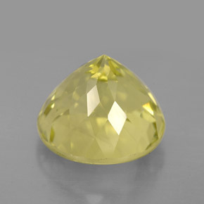 Quarzo naturale giallo da 6,98 ct, taglio rotondo, VS
