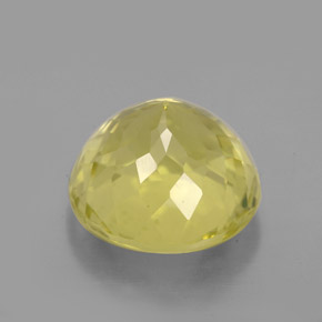 Quarzo naturale giallo da 6,46 ct, taglio rotondo, VVS-VS