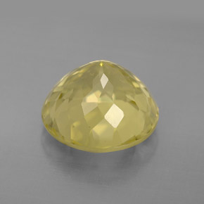 Quarzo naturale giallo da 6,12 ct, taglio rotondo, VVS-VS
