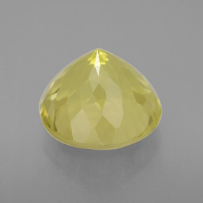 Quarzo naturale giallo da 5,25 ct, taglio rotondo, VS
