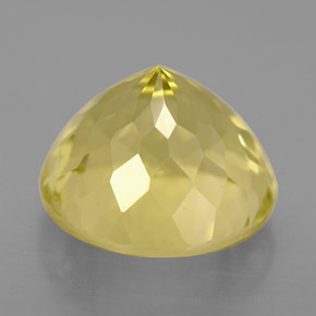 Quarzo naturale giallo da 5,43 ct, taglio rotondo, VVS-VS