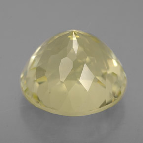 Quarzo naturale giallo da 5,55 ct, taglio rotondo, VVS-VS