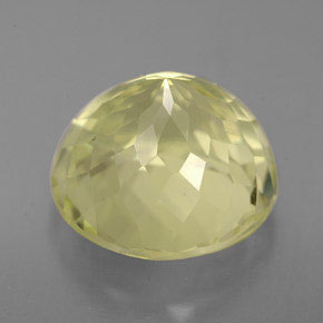 Quarzo naturale giallo da 5,22 ct, taglio rotondo, VVS