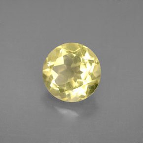 Quarzo naturale giallo da 2,50 ct, taglio rotondo, VVS