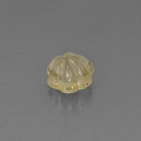 Quarzo naturale giallo da 2,93 ct, taglio fiore, trasparente