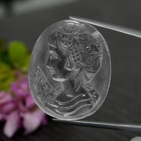 Quarzo naturale bianco da 33,01 ct, forma fantasia, trasparente