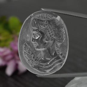 Quarzo naturale bianco da 33,01 ct, forma fantasia, trasparente