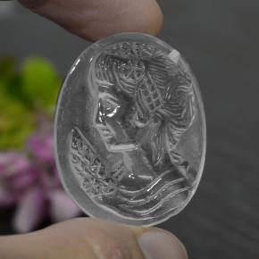 Quarzo naturale bianco da 33,01 ct, forma fantasia, trasparente