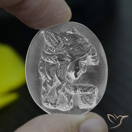 Quarzo Bianco trasparente naturale da 33.79 ct, Ovale, Trasparente