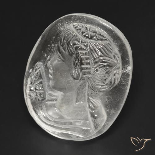 Quarzo Bianco trasparente naturale da 35.80 ct, Taglio a fantasia, Trasparente