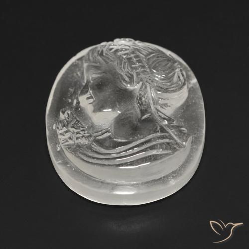 Quarzo Bianco trasparente naturale da 35.80 ct, Taglio a fantasia, Trasparente