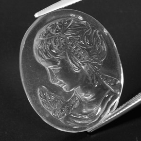 Quarzo naturale bianco da 39,77 ct, forma fantasia, trasparente
