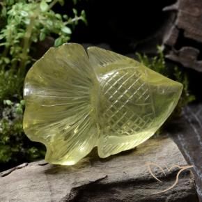 Quarzo Giallo mais chiaro naturale da 106.35 ct, Taglio a fantasia, Trasparente