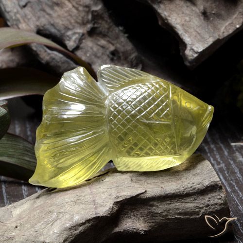 204.90ct Naturale Giallo chiaro Quarzo, Taglio a fantasia, Trasparente