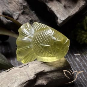 Quarzo Giallo chiaro naturale da 204.90 ct, Taglio a fantasia, Trasparente
