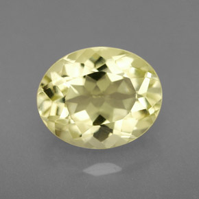 Quarzo naturale giallo da 3,05 ct, taglio ovale, VVS