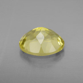 Quarzo naturale giallo da 3,55 ct, taglio ovale, VVS