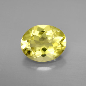 Quarzo naturale giallo da 3,24 ct, taglio ovale, VVS-VS