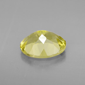 Quarzo naturale giallo da 3,24 ct, taglio ovale, VVS-VS