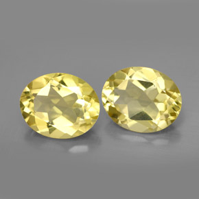 Quarzo naturale giallo da  ct, taglio ovale, VVS