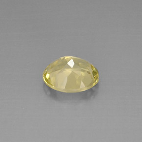 Quarzo naturale giallo da 3,29 ct, taglio ovale, VVS
