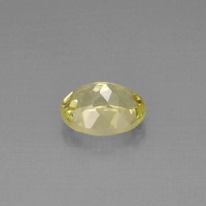 Quarzo naturale giallo da 3,86 ct, taglio ovale, VVS
