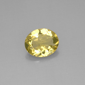 Quarzo Giallo limone naturale da 2.86 ct, Taglio ovale, VVS