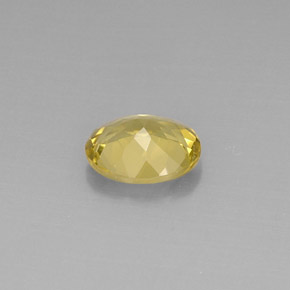 Quarzo Giallo limone naturale da 2.86 ct, Taglio ovale, VVS
