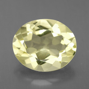 Quarzo naturale giallo da 3,05 ct, taglio ovale, VVS