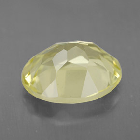 Quarzo naturale giallo da 3,05 ct, taglio ovale, VVS