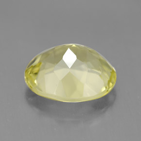 Quarzo naturale giallo da 3,38 ct, taglio ovale, VVS