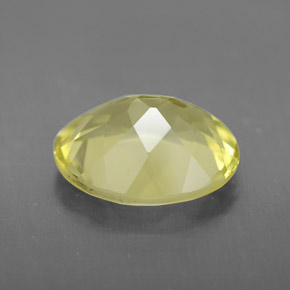 Quarzo naturale giallo da 2,97 ct, taglio ovale, VS