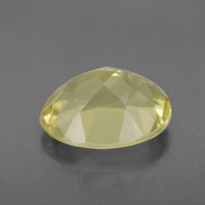 Quarzo naturale giallo da 3,10 ct, taglio ovale, VVS