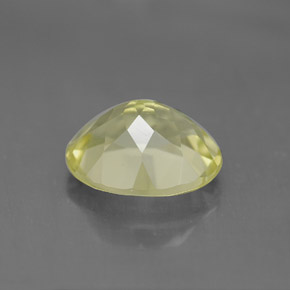 Quarzo naturale giallo da 3,29 ct, taglio ovale, VVS