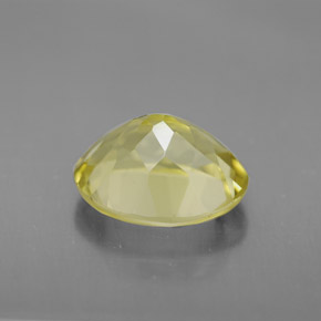 Quarzo naturale giallo da 3,47 ct, taglio ovale, VVS